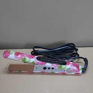 CHI Ceramic Flat Iron Send Me Flowers Limited Edition 1" GUC 10.5' Swivel Cord
